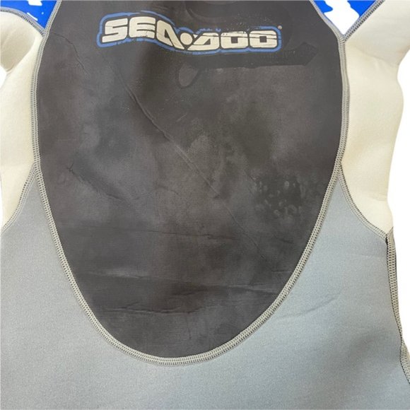 SEA DOO BRP Junior Shorty Wetsuit Blue/Black/Gray Size 12 - Pre-Owned - Picture 2 of 7